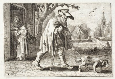 The blind man, illustration from 